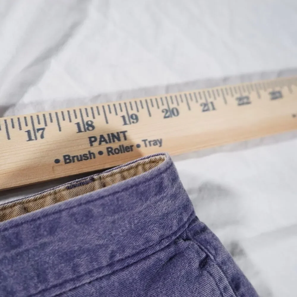Vintage Eddie Bauer Purple Shorts 42 Double Bar Logo 90s Y2K